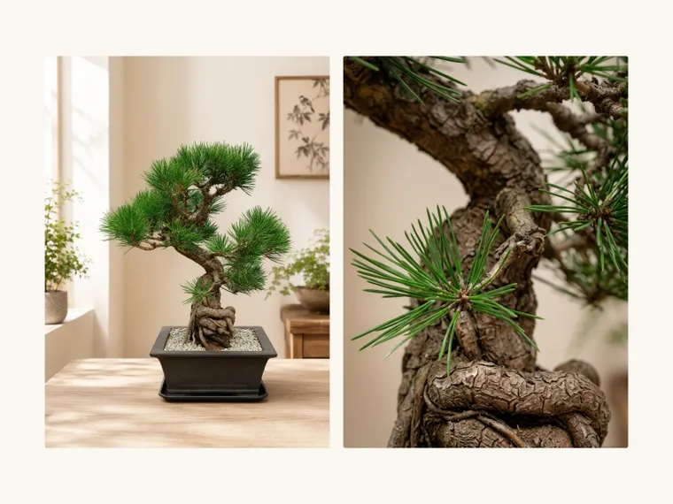 Pine Bonsai B — Detail images