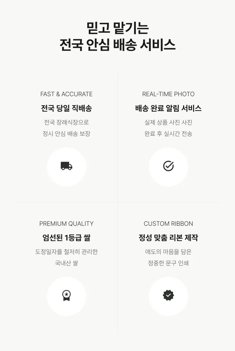 Condolence Rice Wreath (20kg) — Detail images