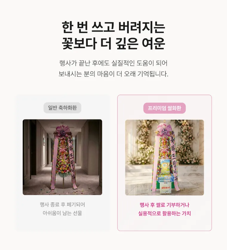 쌀화환 30kg — 상품 상세
