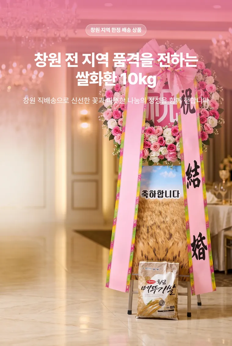 쌀화환10kg(창원) — 상품 상세