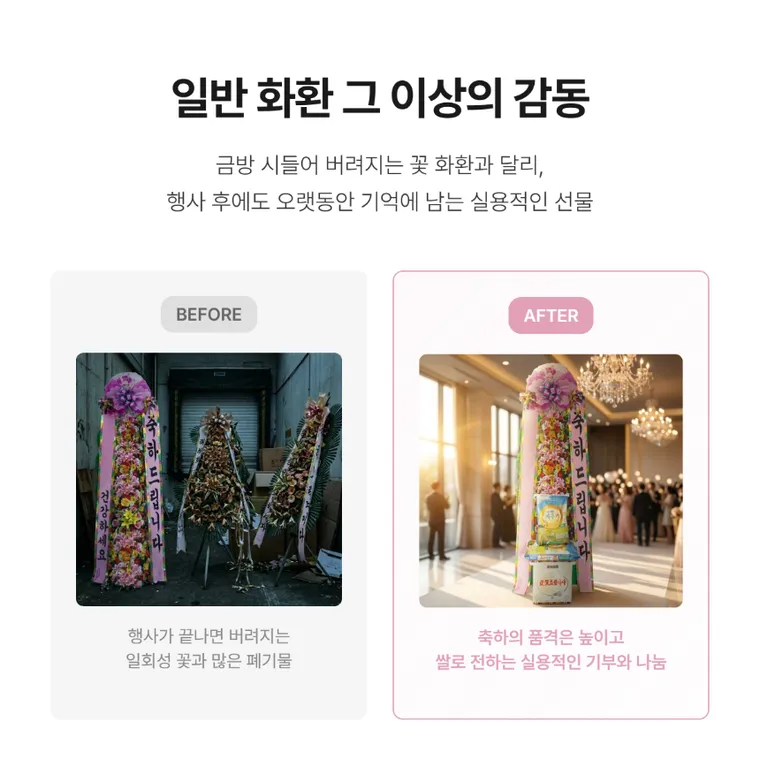쌀화환 20kg — 상품 상세