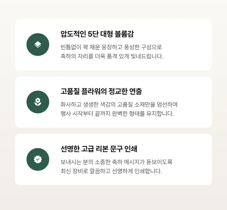 5단 명품축하화환 — 상품 상세