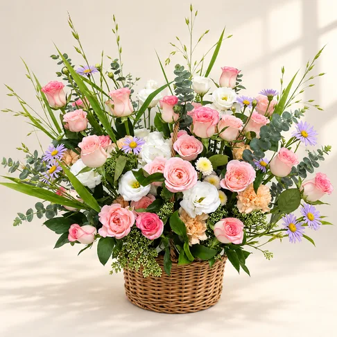 粉色花漾